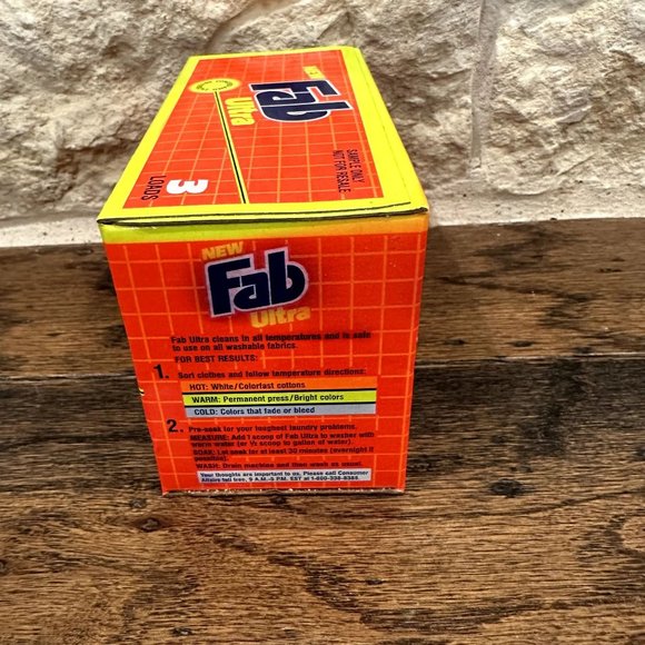 SEALED FAB Ultra Laundry Detergent 7 Ounces New Old Stock. - Picture 4 of 6